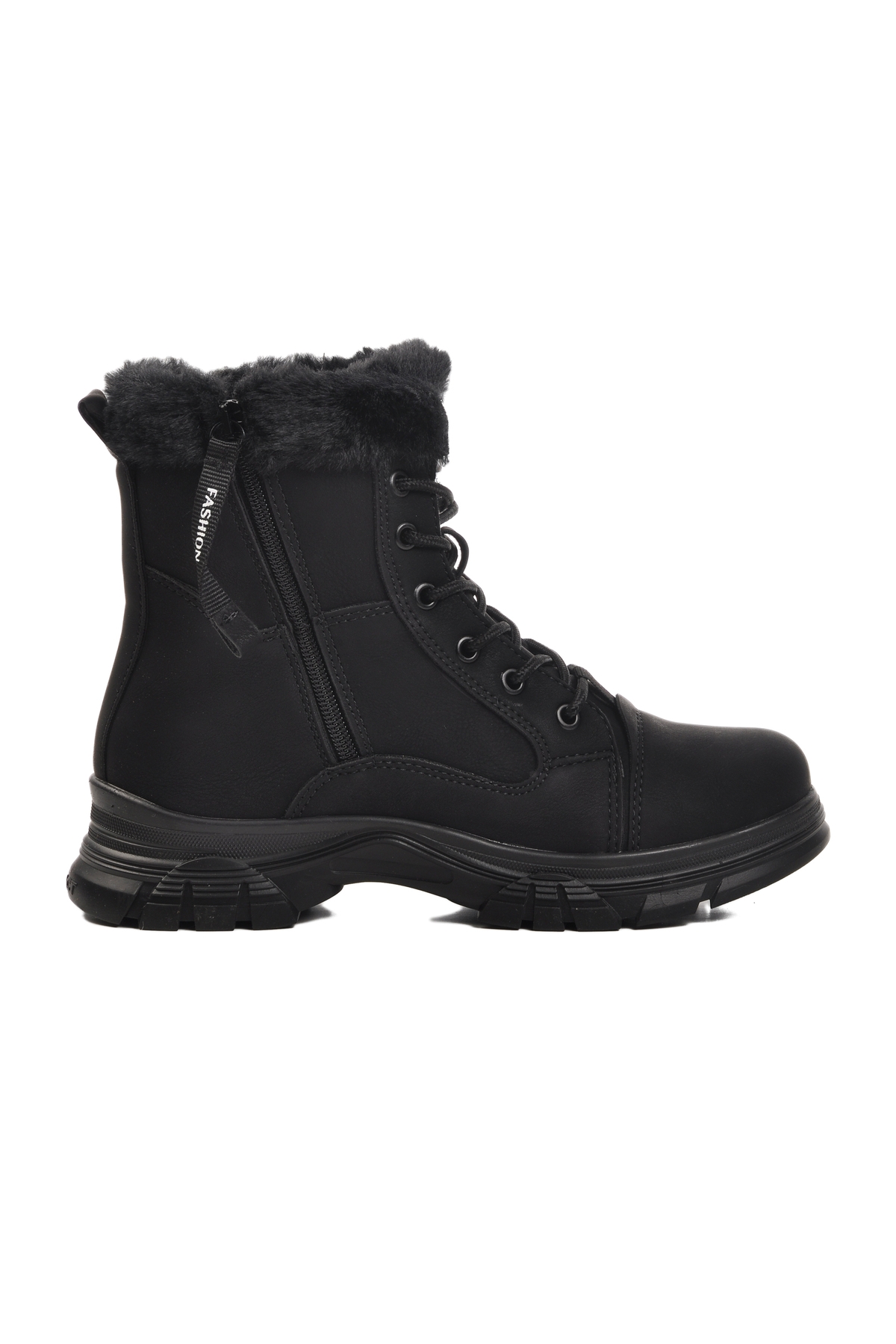 Siyah-Zümrüt İçi Polarlı Kadın Bot 24072 Z - Görsel 2