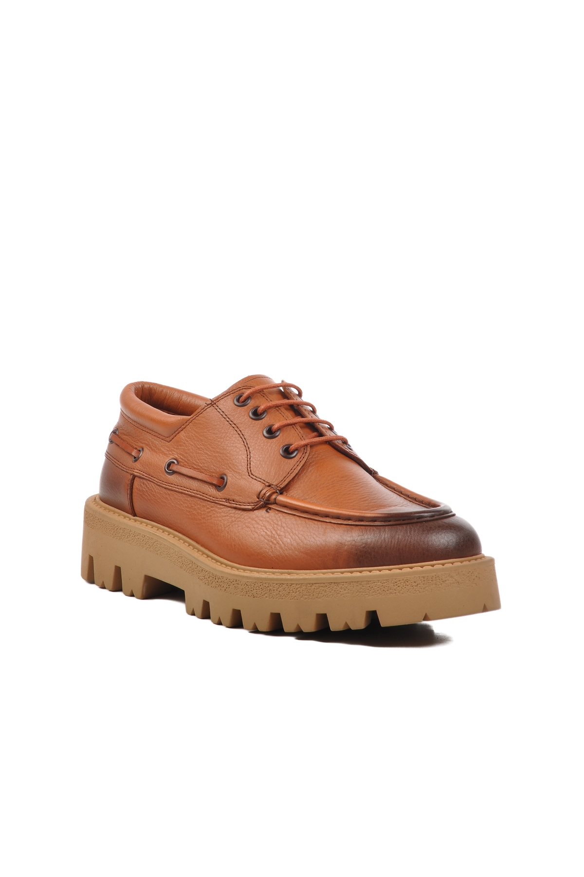 Taba Hakiki Deri Erkek Casual Ayakkabı Premium 4008 M - Görsel 4