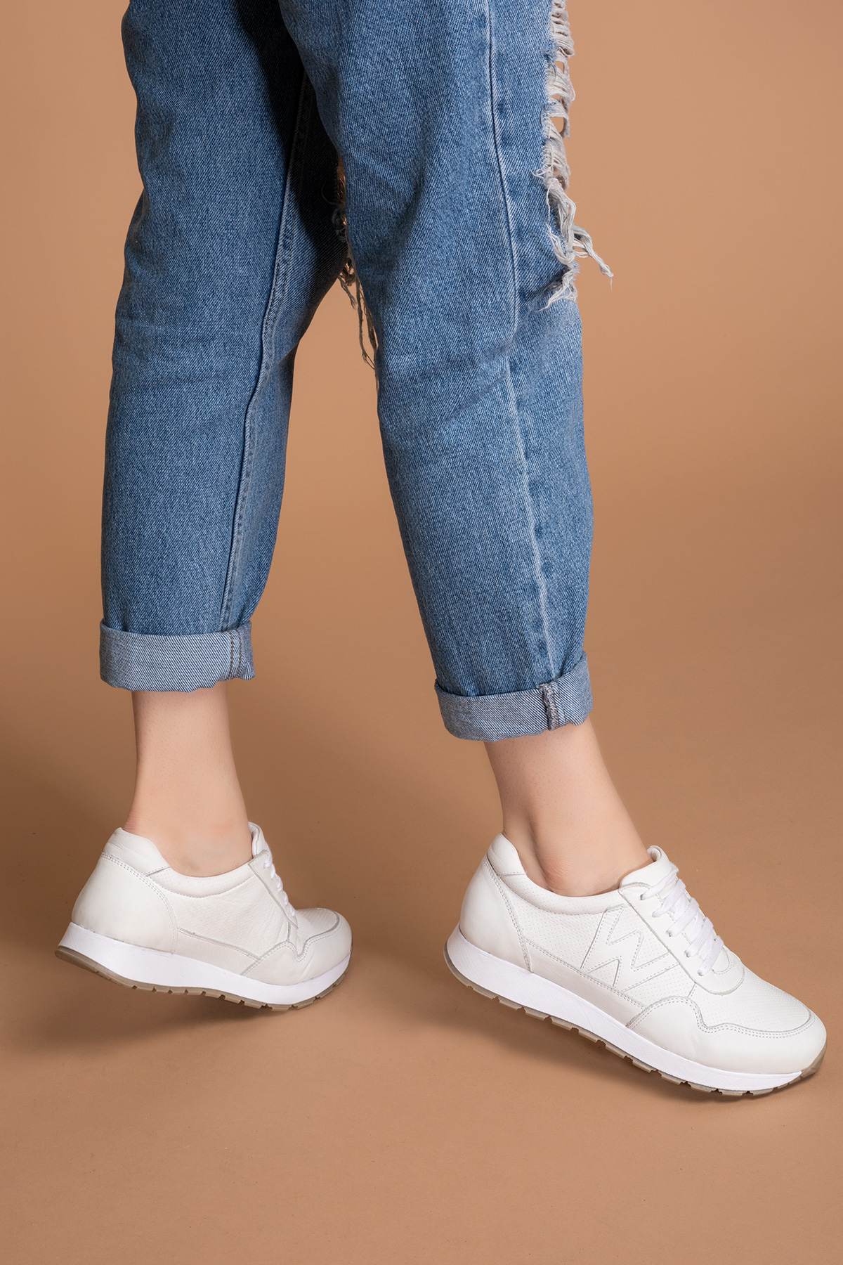 Gondol Içi Dışı Hakiki Deri Anatomik Taban Spor Ayakkabı flf.444 - Görsel 4