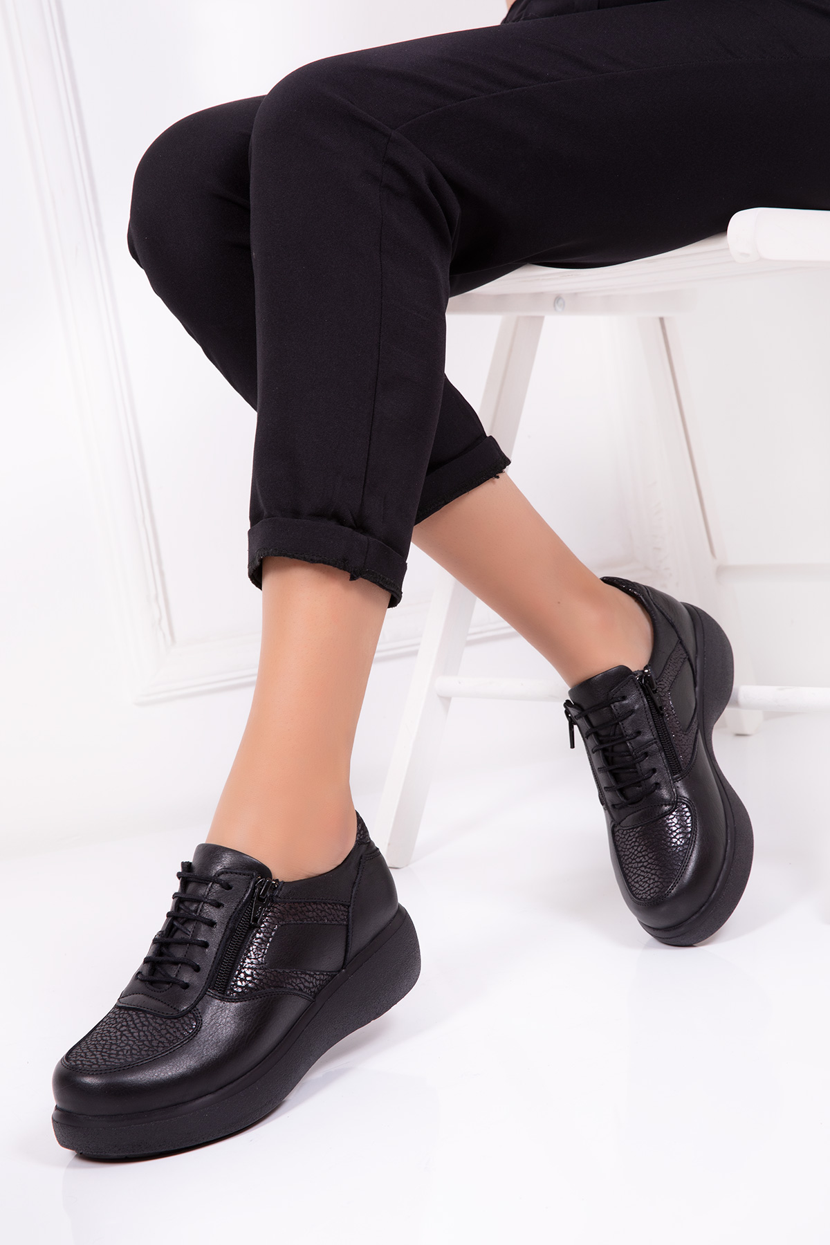 Gondol Hakiki Deri Anatomik Ayakkabı elnr.5013 - Görsel 2