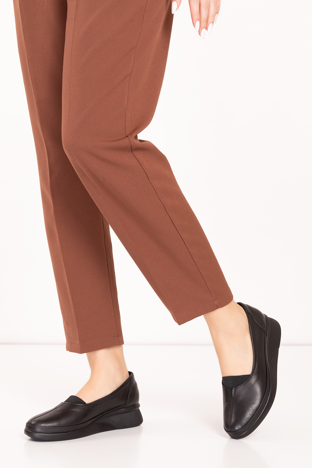 Gondol İçi Dışı Hakiki Deri Yumuşak Dokulu Günlük Ayakkabı ndr.101 - Görsel 6