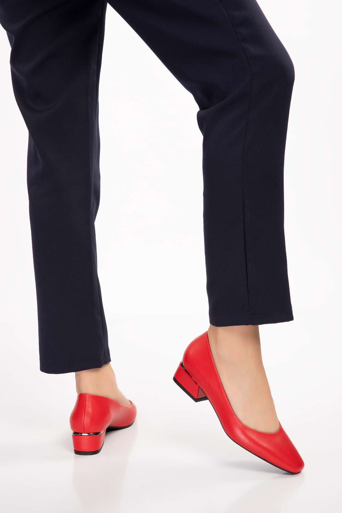 Gondol Hakiki Deri Kısa Topuklu Ayakkabı vdt.07 - Görsel 3