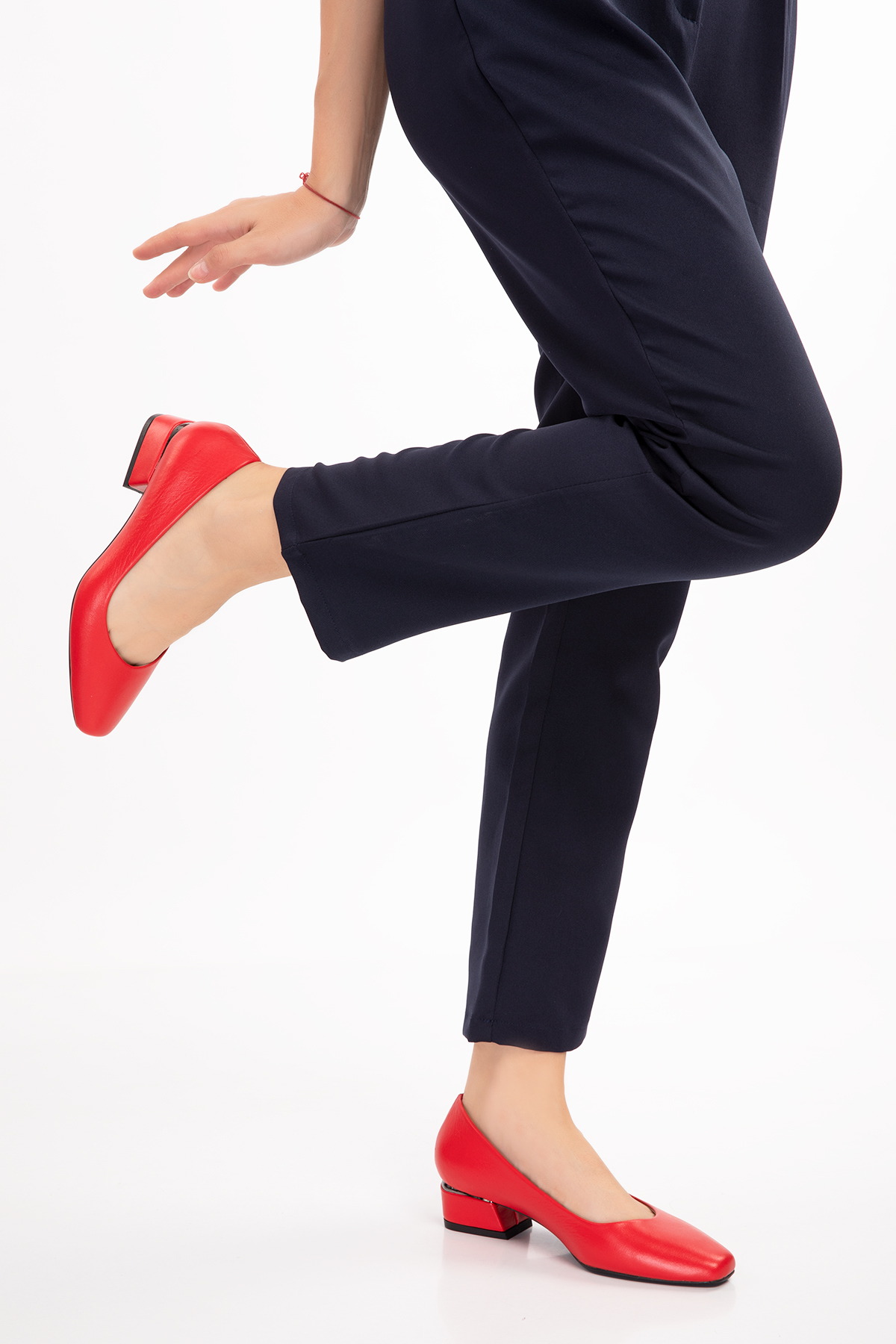 Gondol Hakiki Deri Kısa Topuklu Ayakkabı vdt.07 - Görsel 6