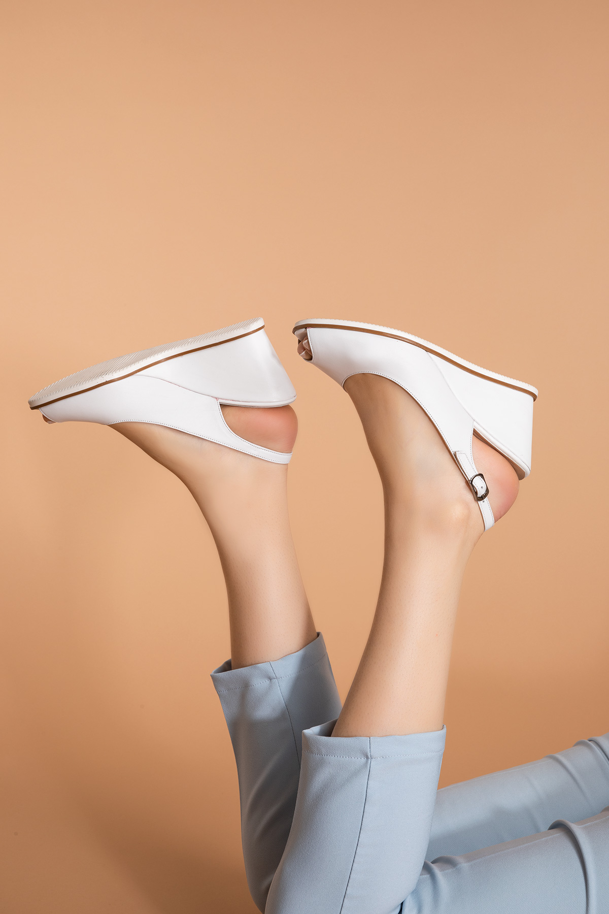 Gondol Kadın Hakiki Deri Dolgu Topuk Ayakkabı şhn.0109 - Görsel 3