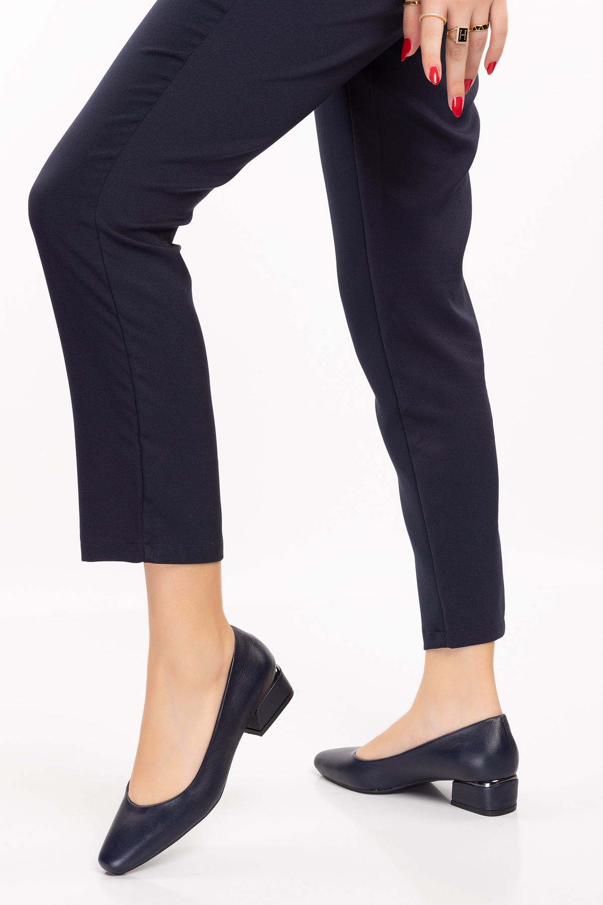 Gondol Hakiki Deri Kısa Topuklu Ayakkabı vdt.07 - Görsel 6