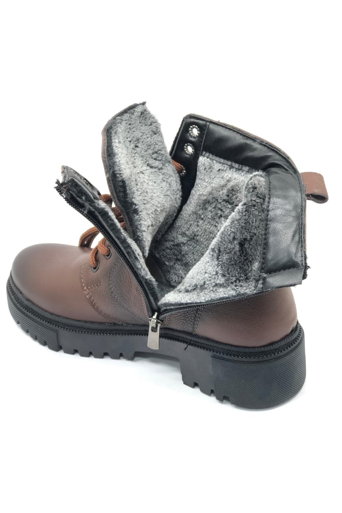4291 Hakiki Deri Postal Kadın Bot - Görsel 5