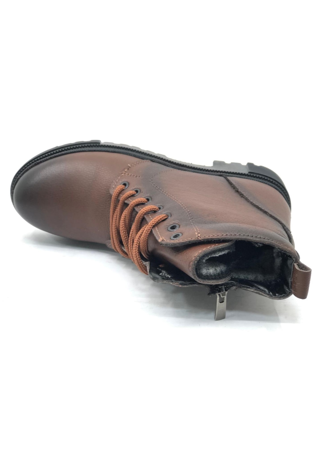 4291 Hakiki Deri Postal Kadın Bot - Görsel 7