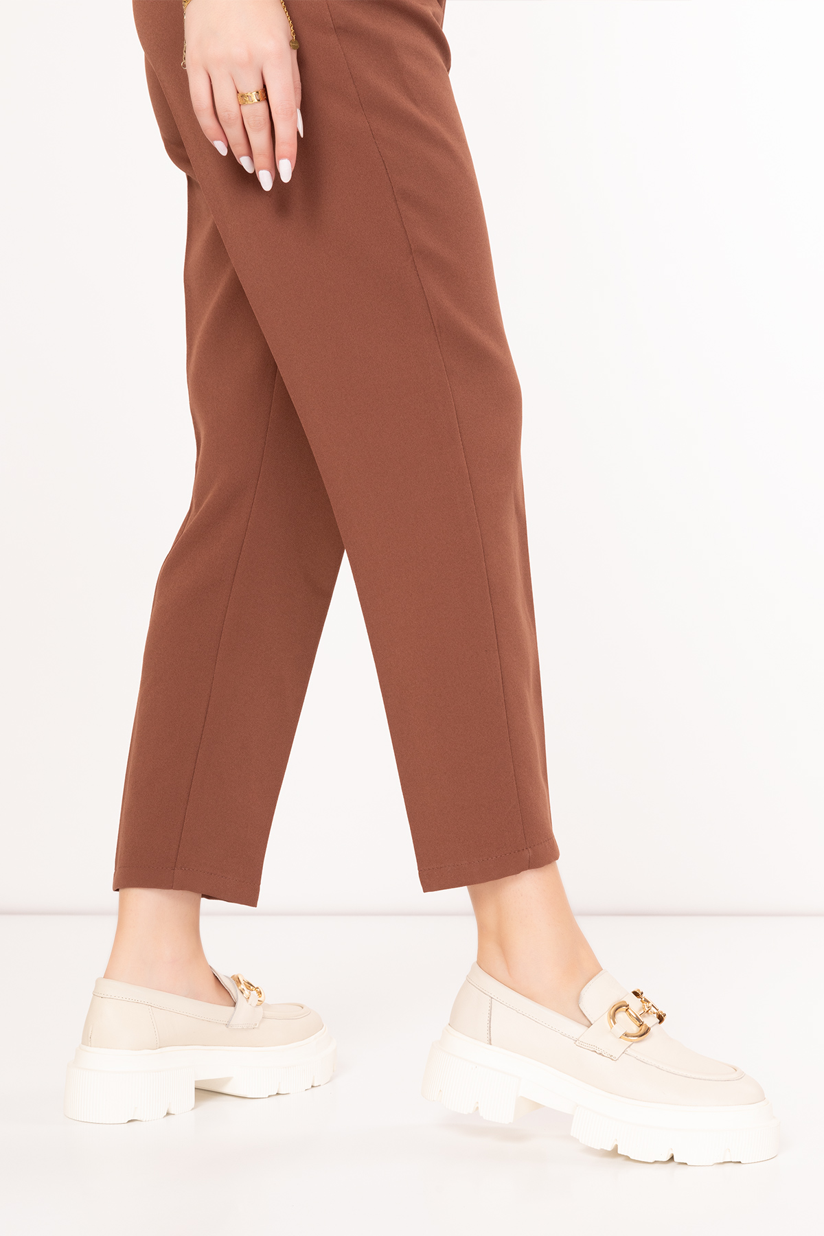 Gondol Hakiki Deri Hafif Taban Tokalı Oxford Ayakkabı wst.1318 - Görsel 6