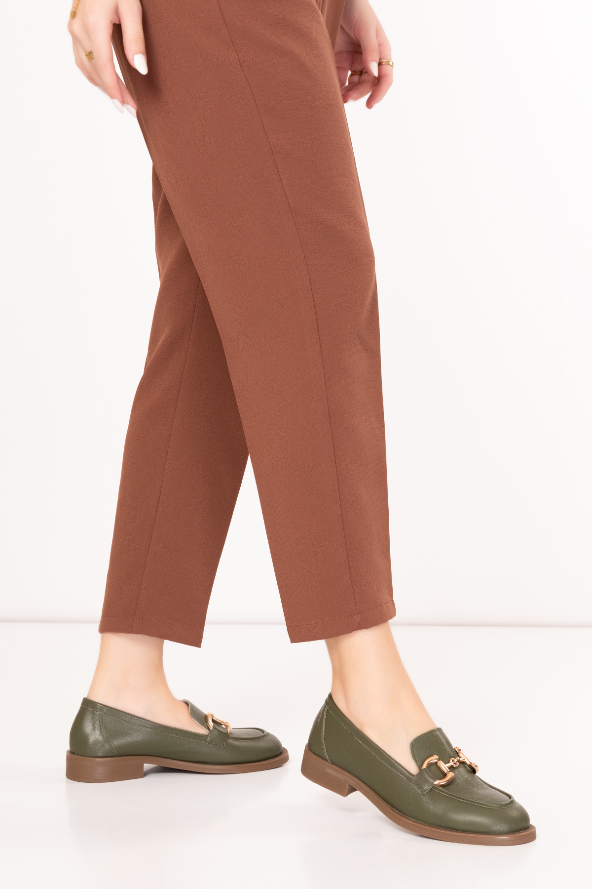 Gondol Hakiki Deri Hafif Taban Tokalı Loafer Ayakkabı wst.1196 - Görsel 5