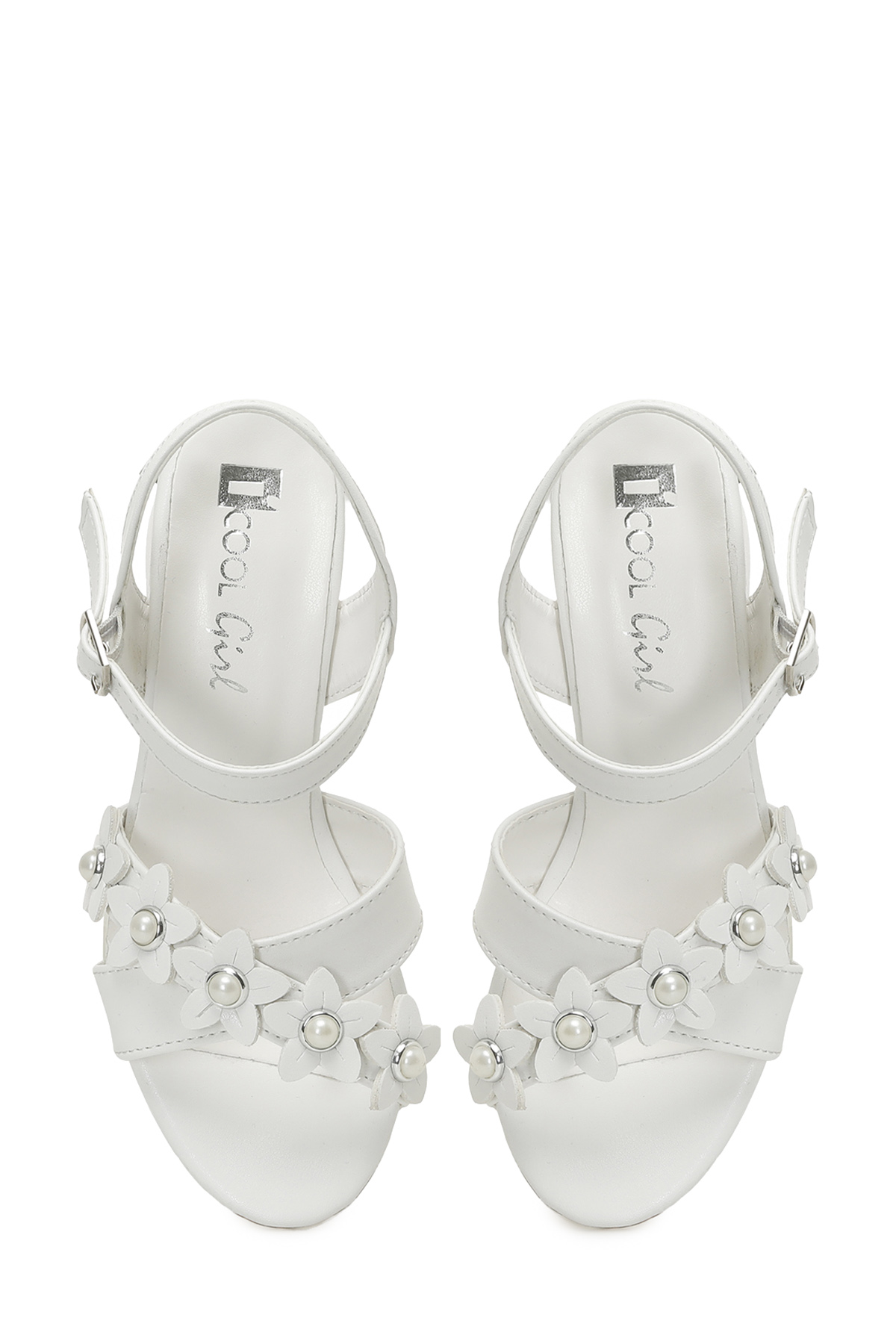 SIMONY F 5FX Beyaz Kız Çocuk Sandalet - Görsel 5