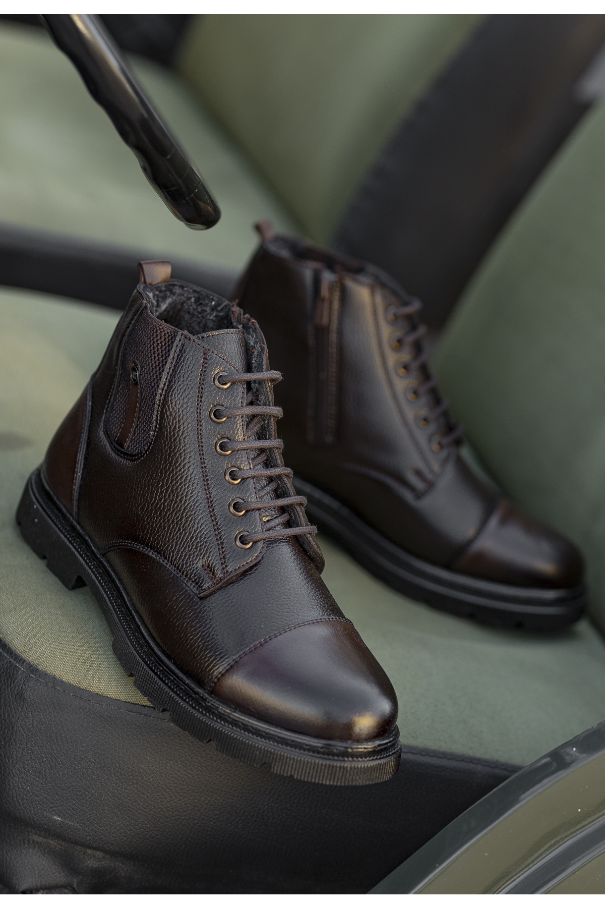 Darko Su Ve Soğuk Geçirmez İçi Kürklü Unisex 36-46 Büyük Numara Mevcut Bot - Görsel 9