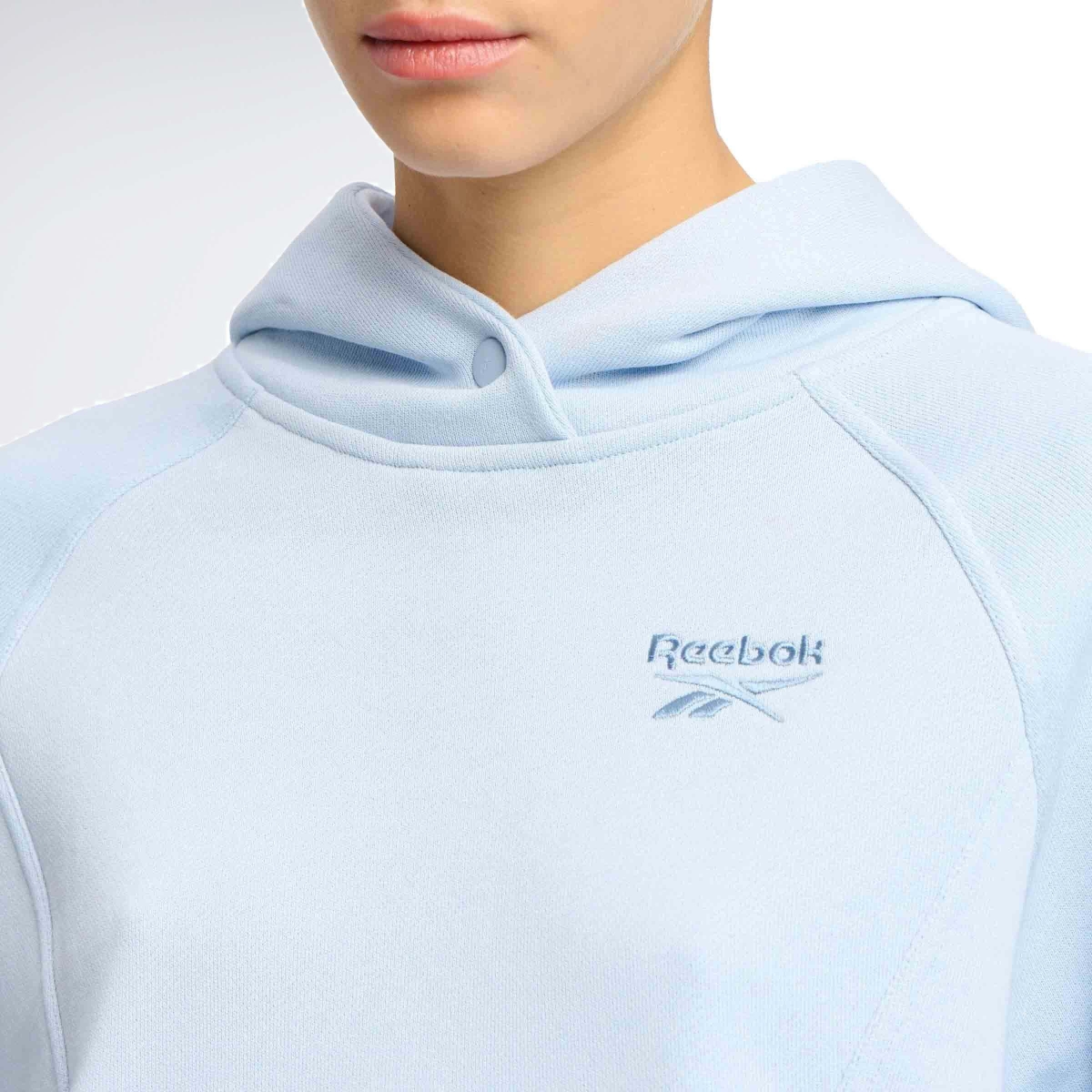 Reebok ICON ELEMENTS FT HOODIE Mavi Kadın Sweatshirt
