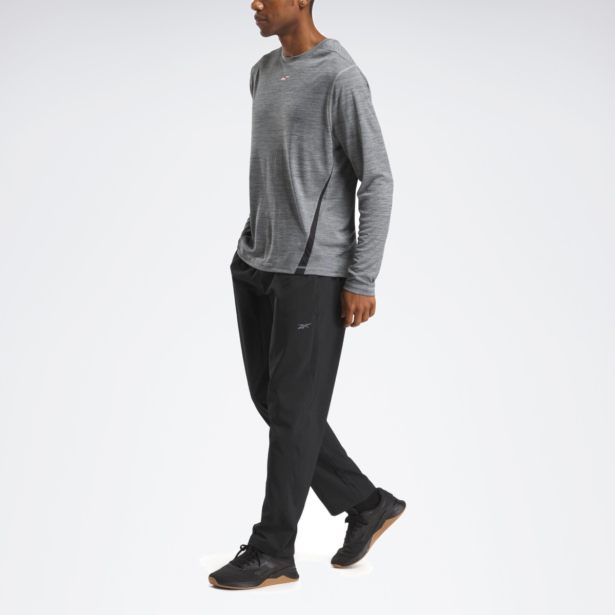 Reebok ID TRAIN WOVEN UNLINED PA Siyah Erkek Eşofman Altı