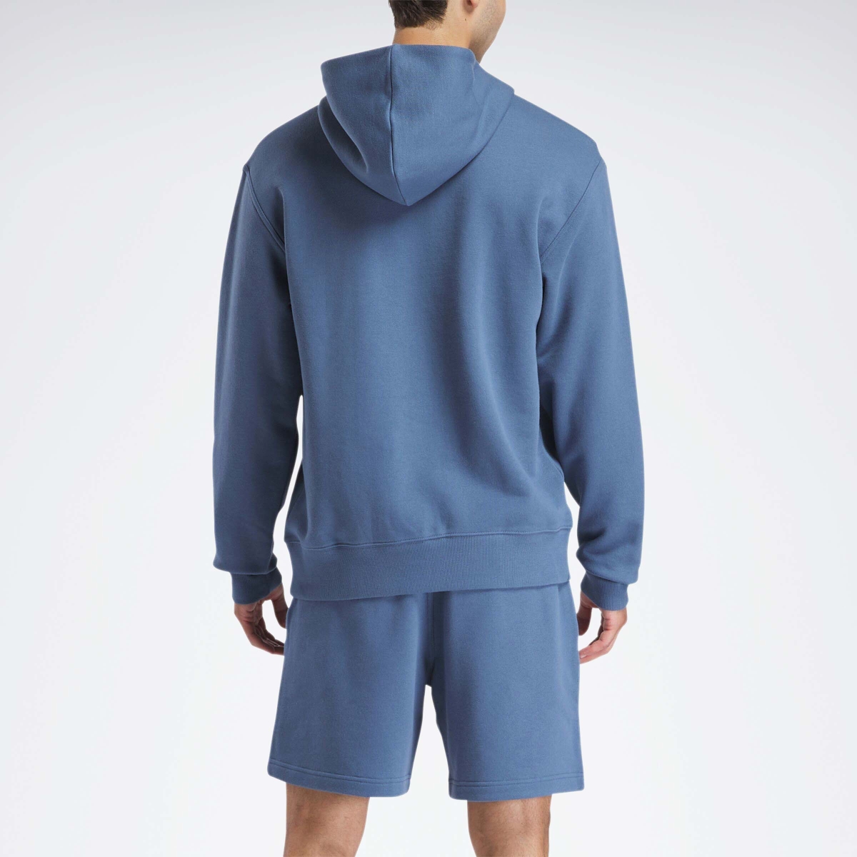 Reebok ICON ELEMENTS HOODIE Lacivert Erkek Sweatshirt