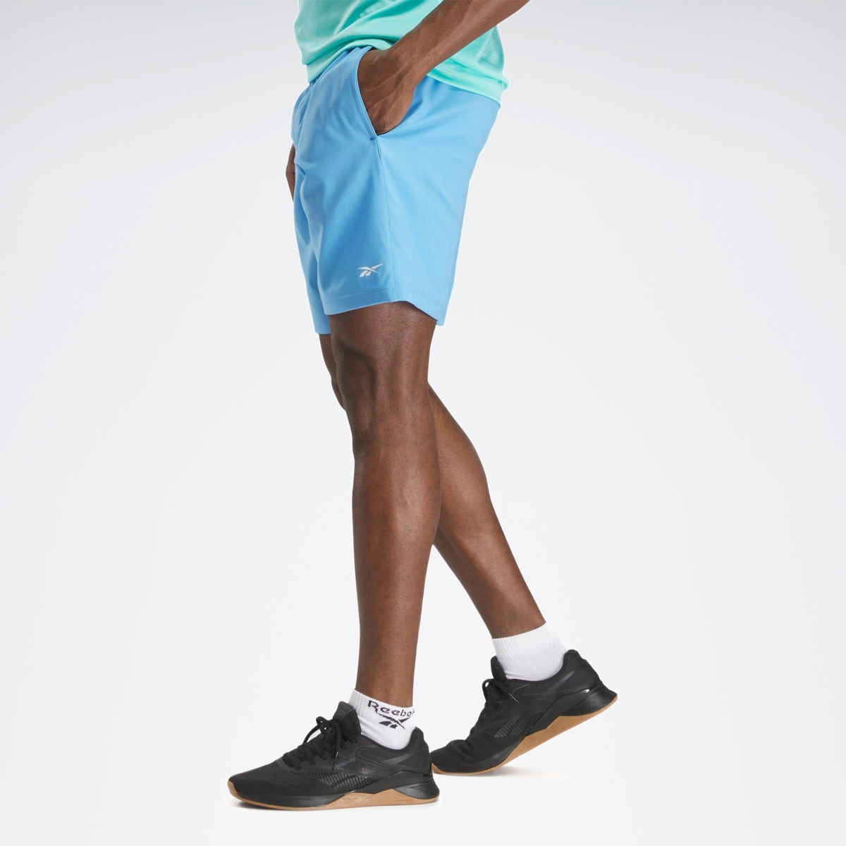 Reebok WOR WOVEN SHORT Mavi Erkek Şort