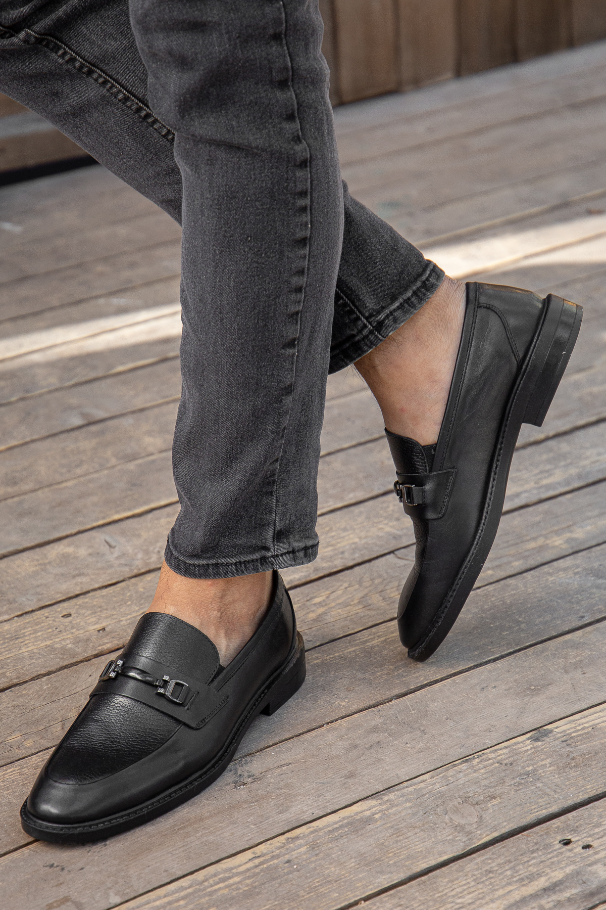 D0699 Günlük Ortopedik Hakiki Deri Erkek Klasik Ayakkabı - Görsel 8