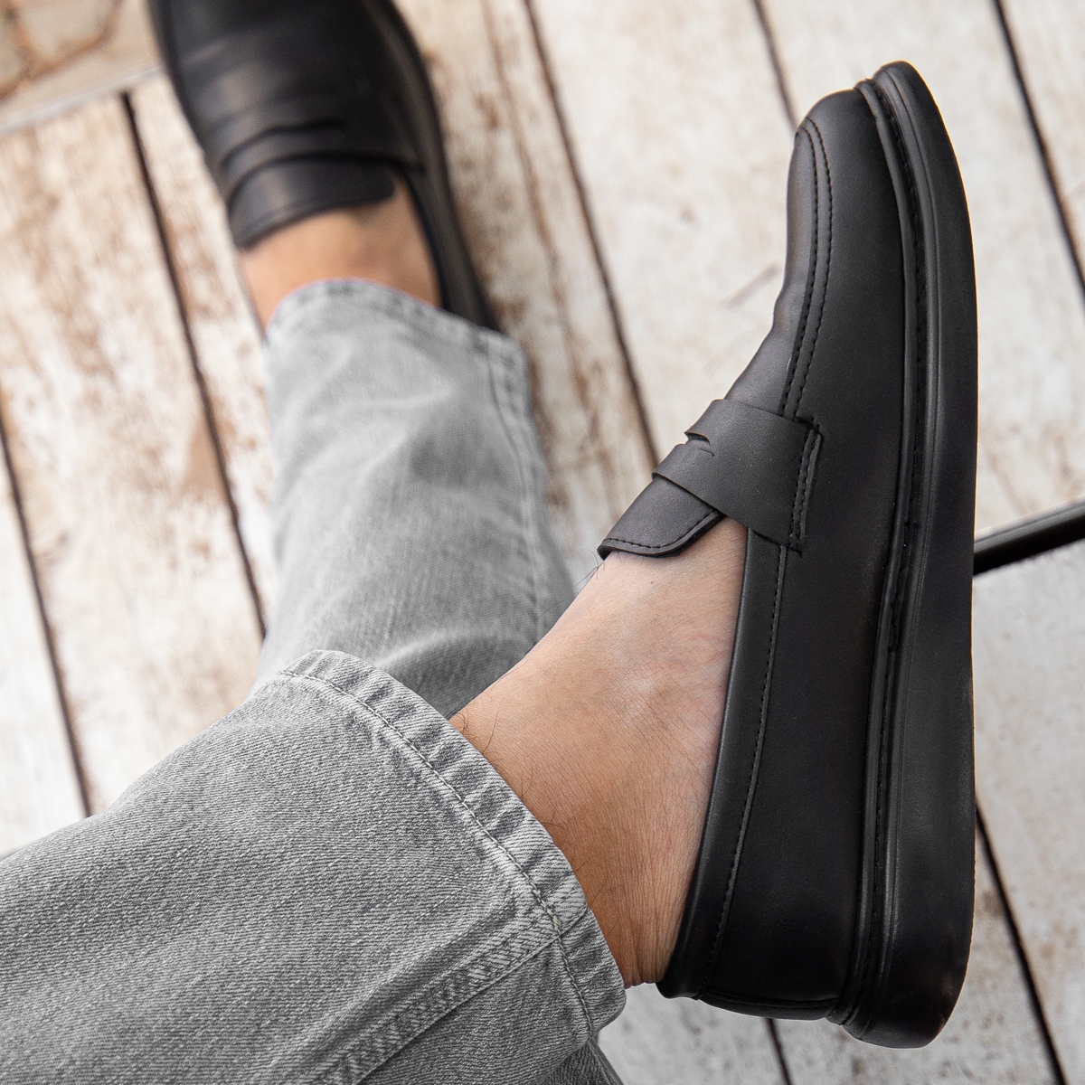 D873 Günlük Ortopedik Erkek Klasik Garantili Ayakkabı - Görsel 3