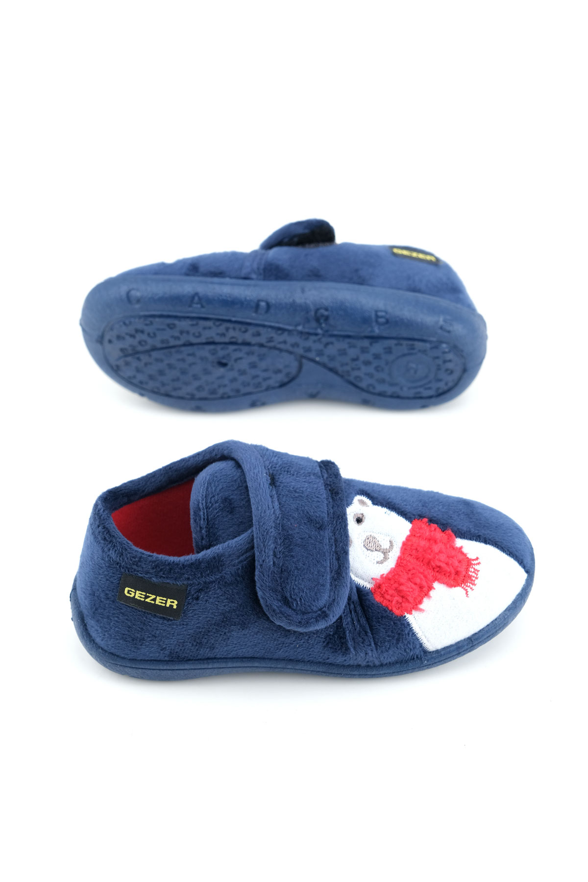 Kışlık Cırtlı Ayarlanabilir Rahat Taban Erkek Çocuk Panduf Ayakkabı - Görsel 4