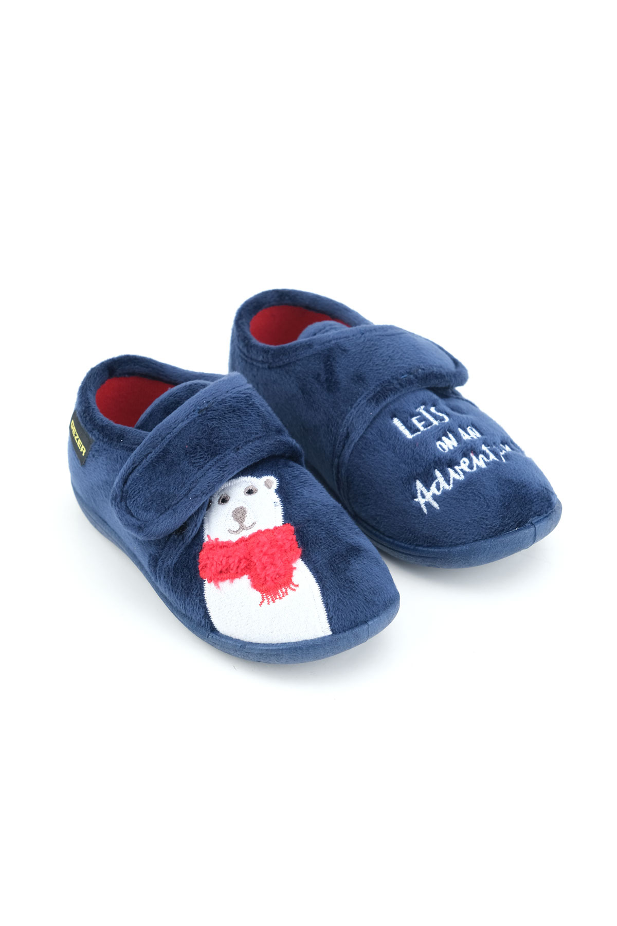 Kışlık Cırtlı Ayarlanabilir Rahat Taban Erkek Çocuk Panduf Ayakkabı - Görsel 8