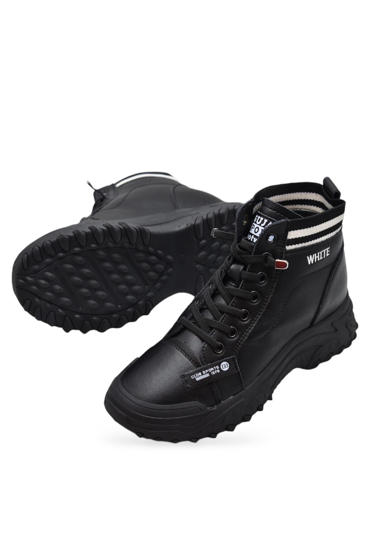 Full Ortopedik Taban Günlük Fermuarlı Bilekli Kadın Ayakkabı Spor 24K310-20 - Görsel 5