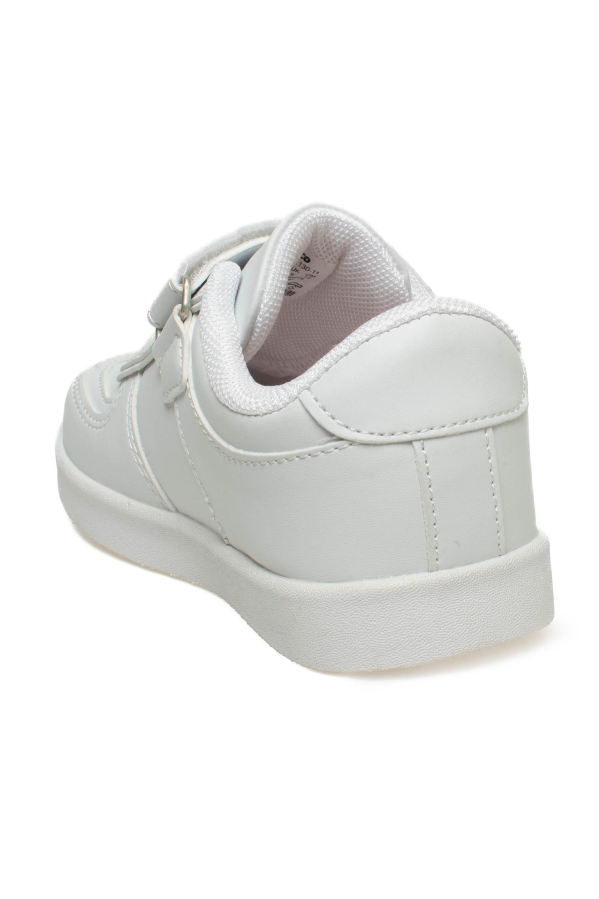 313.B21K130 Sam Bebe Işıklı Beyaz-Siyah Çocuk Spor Ayakkabı - Görsel 5