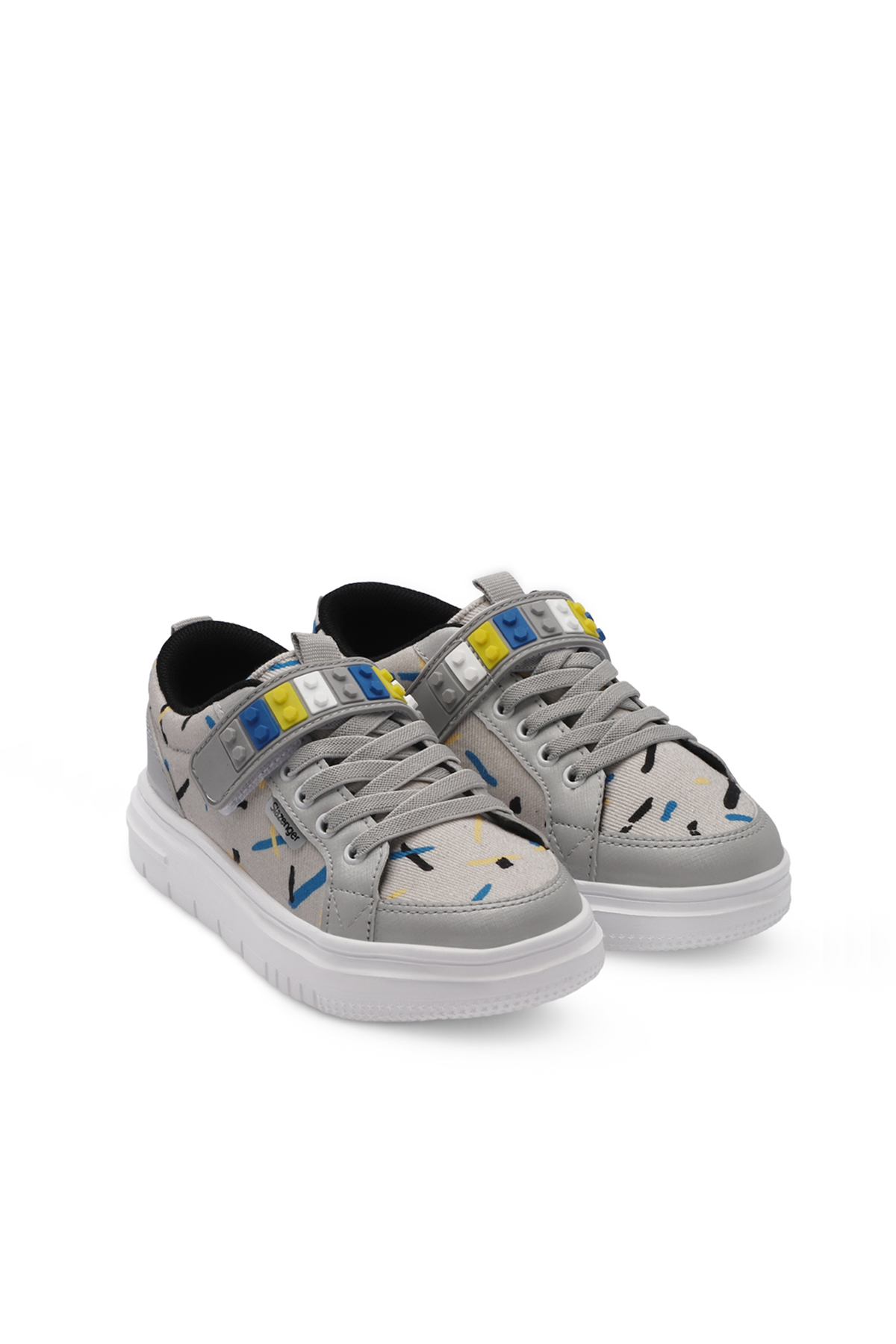 NUMANCIA Erkek Çocuk Sneaker Ayakkabı Gri / Siyah - Görsel 3