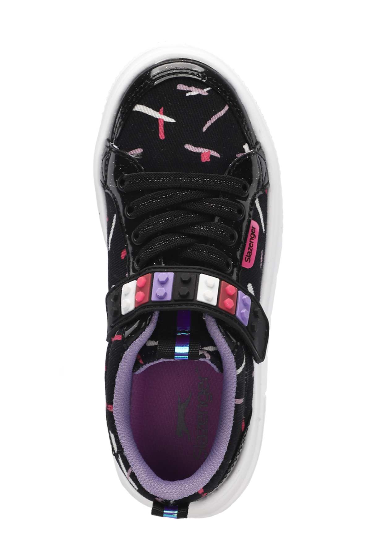 NUMANCIA Kız Çocuk Sneaker Ayakkabı Siyah / Mor - Görsel 6