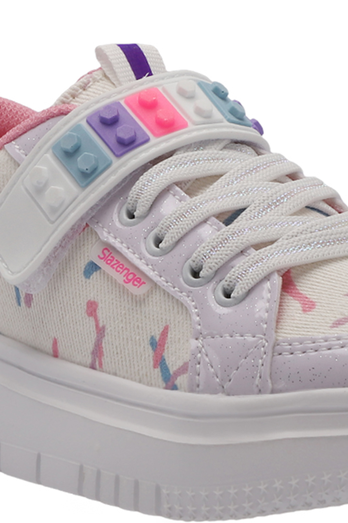 NUMANCIA Kız Çocuk Sneaker Ayakkabı Beyaz / Pembe - Görsel 5