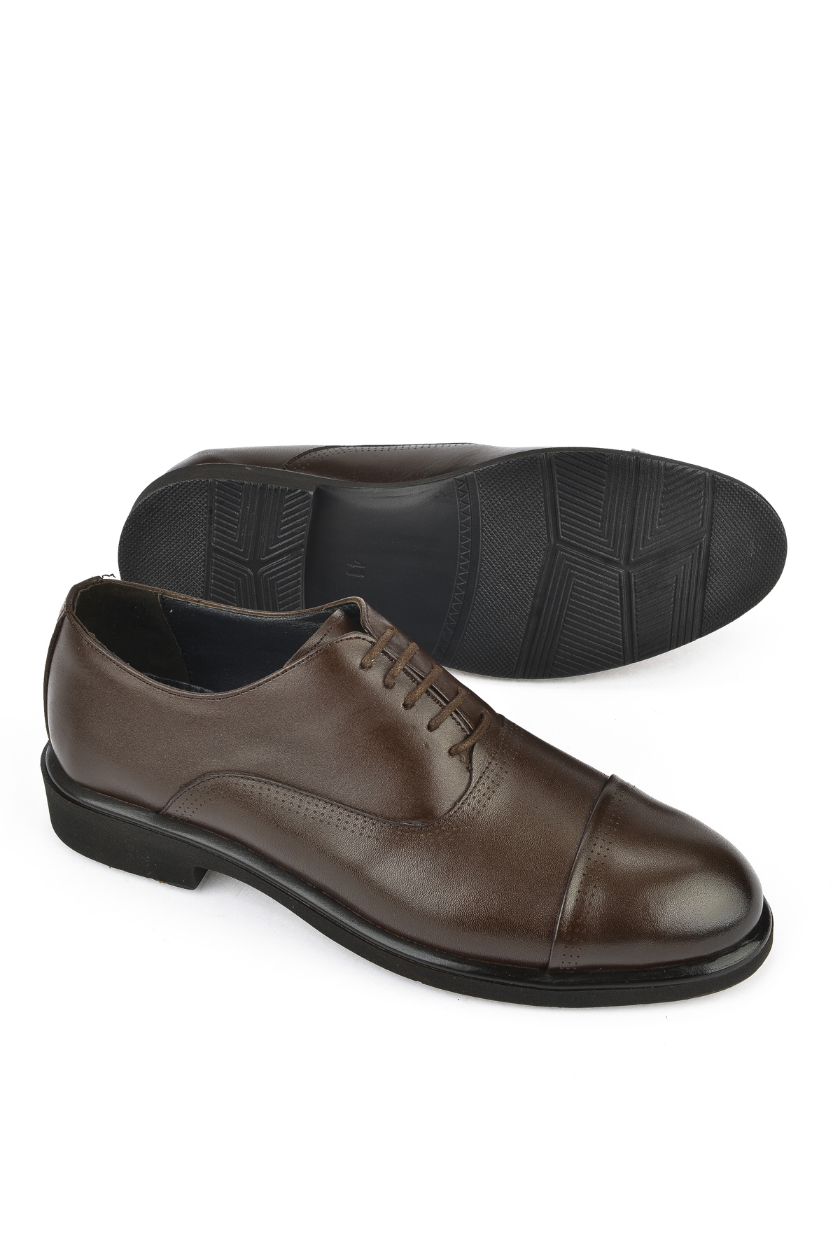 Erkek Hakiki Deri Klasik Ayakkabı 15148Z134 Kahve - Görsel 5