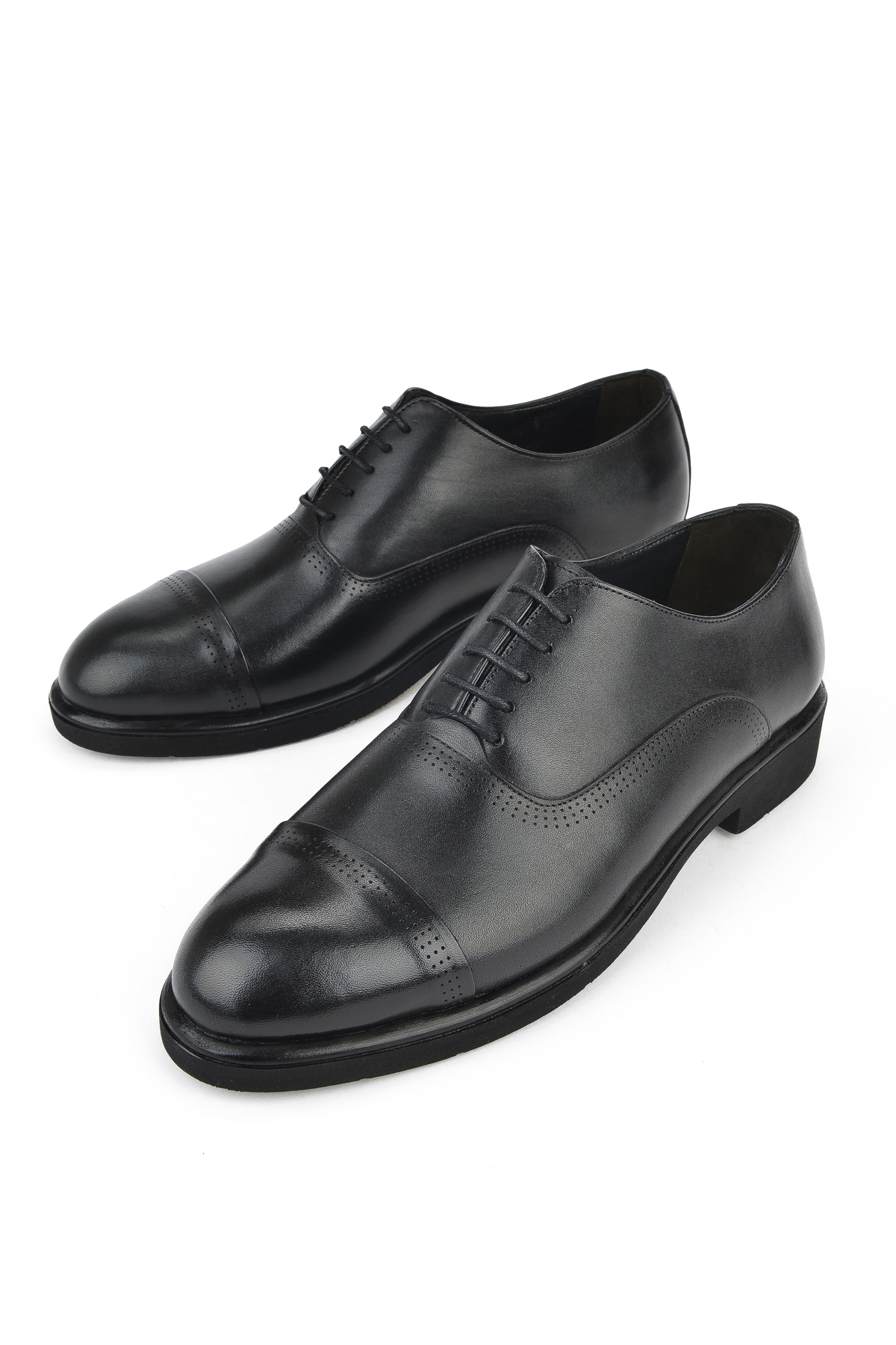 Erkek Hakiki Deri Klasik Ayakkabı 15148Z134 Siyah - Görsel 6