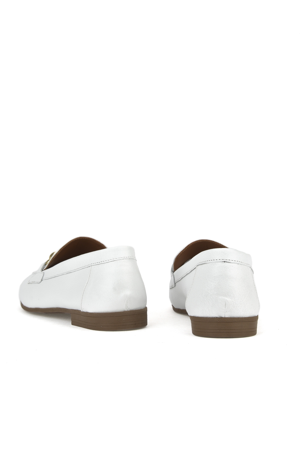 Hakiki Deri Kadın Ayakkabı 1511044Z201 Beyaz - Görsel 4