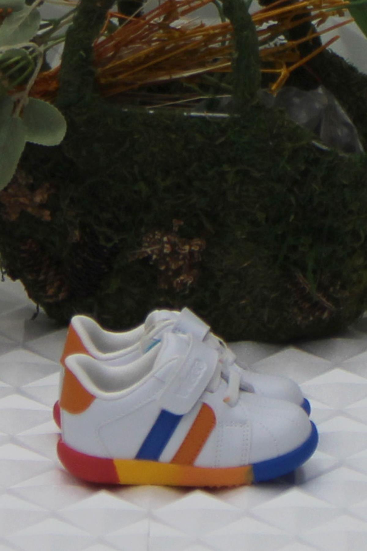 950.B24K.453 Beyaz Heika İlk Adım Erkek Çocuk Ayakkabı - Görsel 2