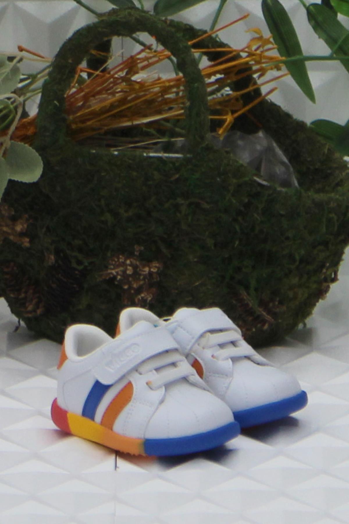 950.B24K.453 Beyaz Heika İlk Adım Erkek Çocuk Ayakkabı - Görsel 3