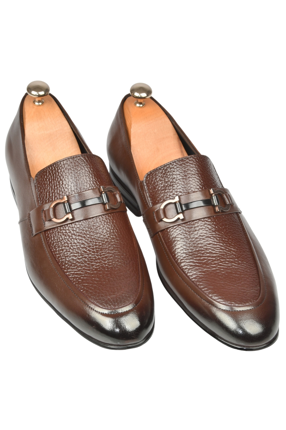 DeepSEA Erkek Kahve Tokalı Klasik Ortopedik Hafif Taban Hakiki Deri Casual Ayakkabı Loafer 2509976 - Görsel 5