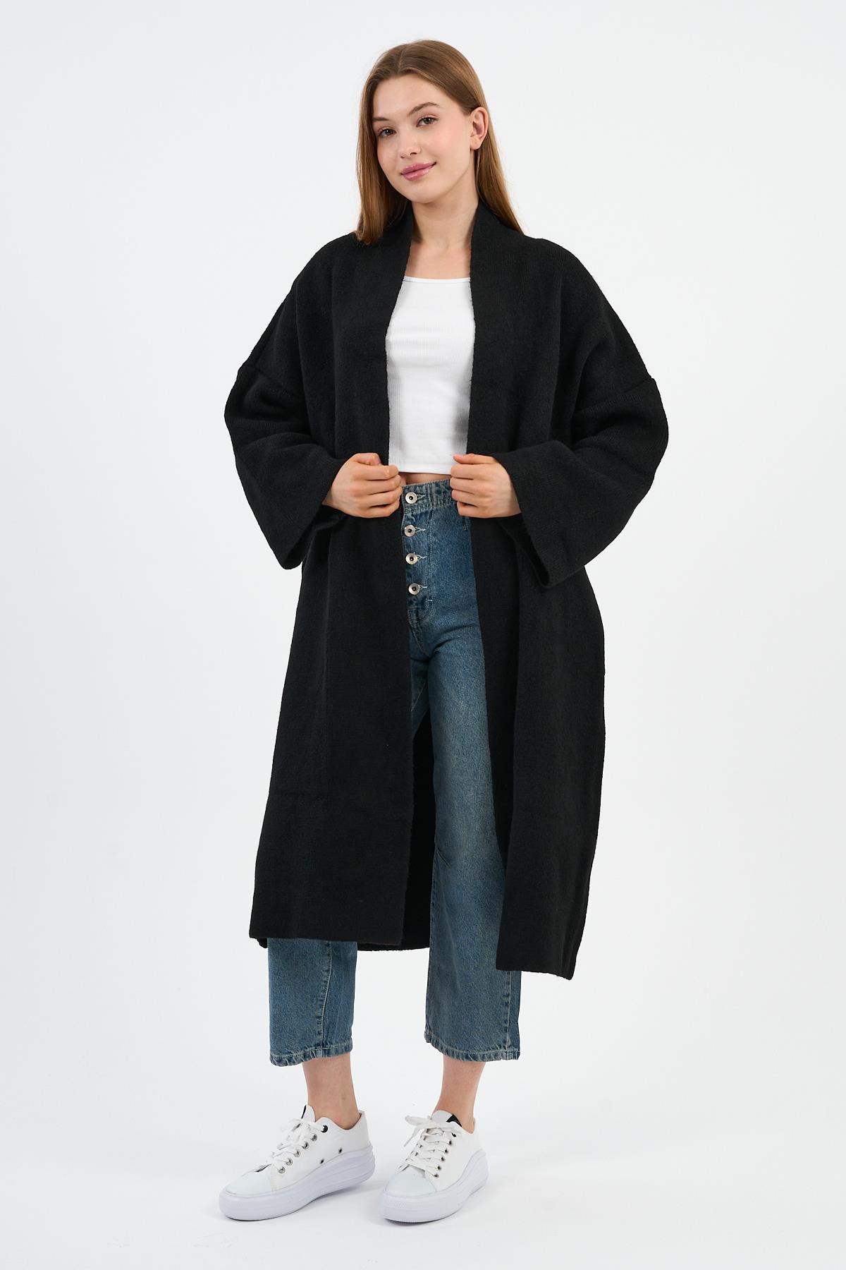 Kadın Oversize Uzun Triko Hırka (A91828-S) Fiyatları - 201431992 | Flo