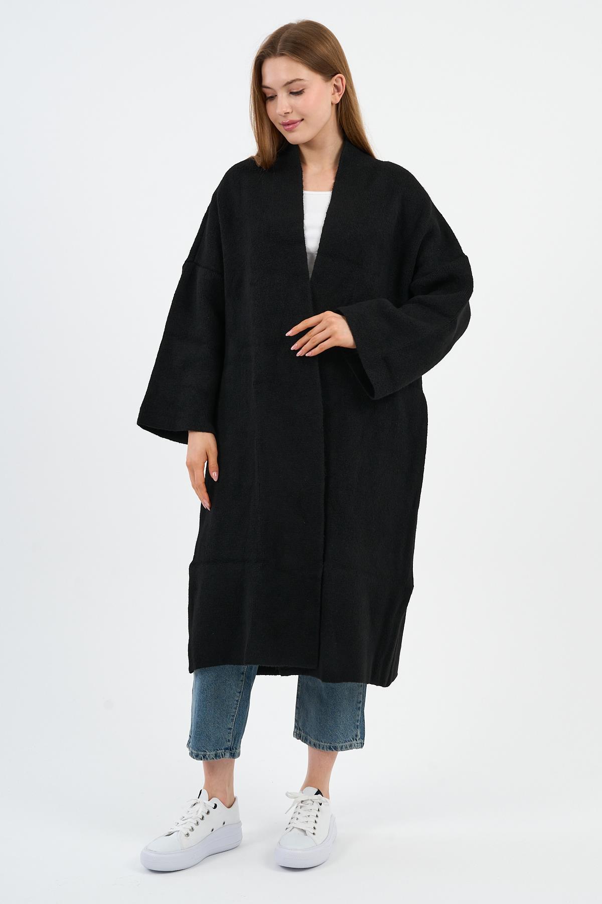 Kadın Oversize Uzun Triko Hırka (A91828-S) Fiyatları | Flo