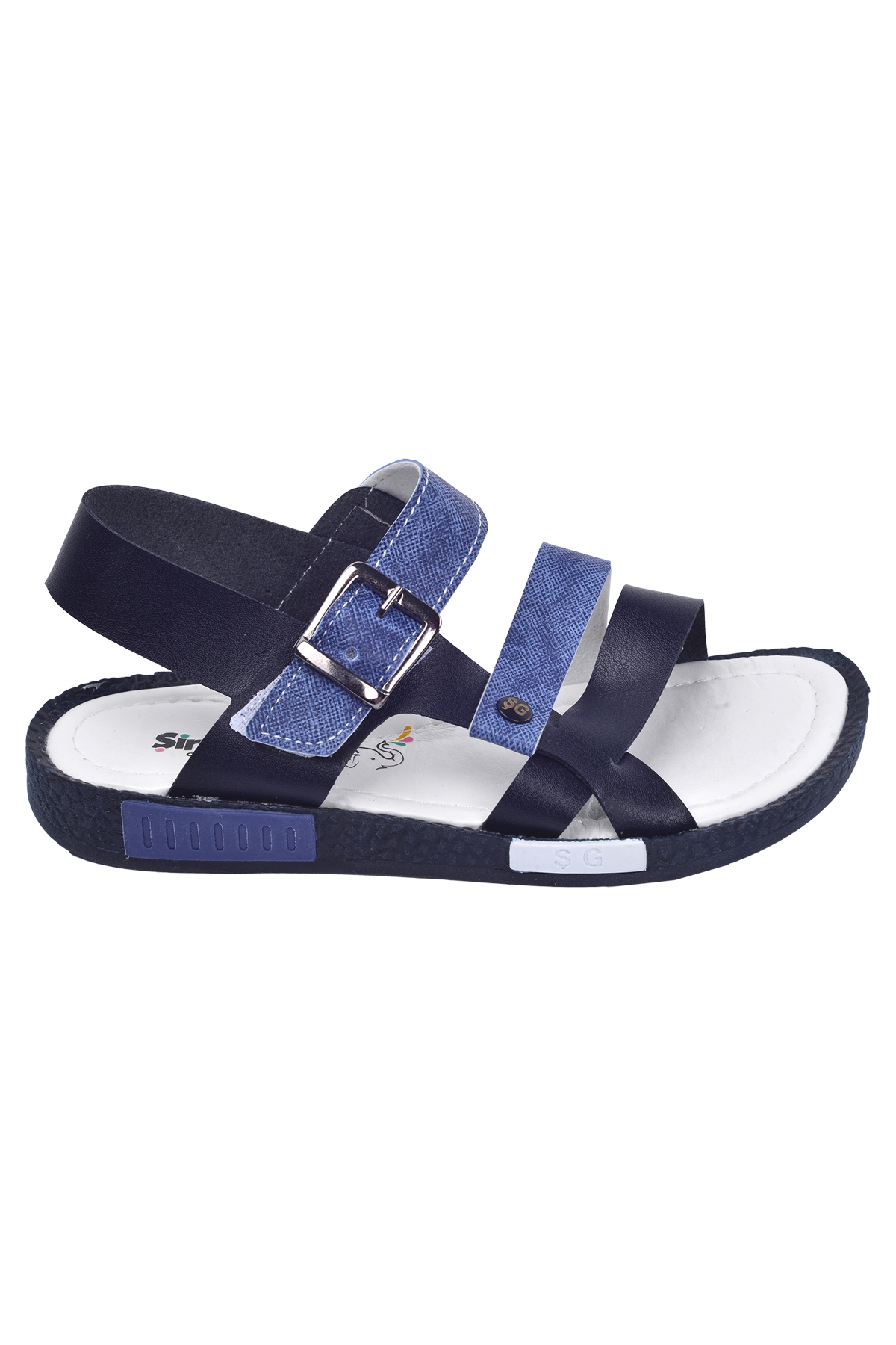 Erkek Çocuk Sandalet Şb 2517-26 Siyah-Mavi-Beyaz - Görsel 3
