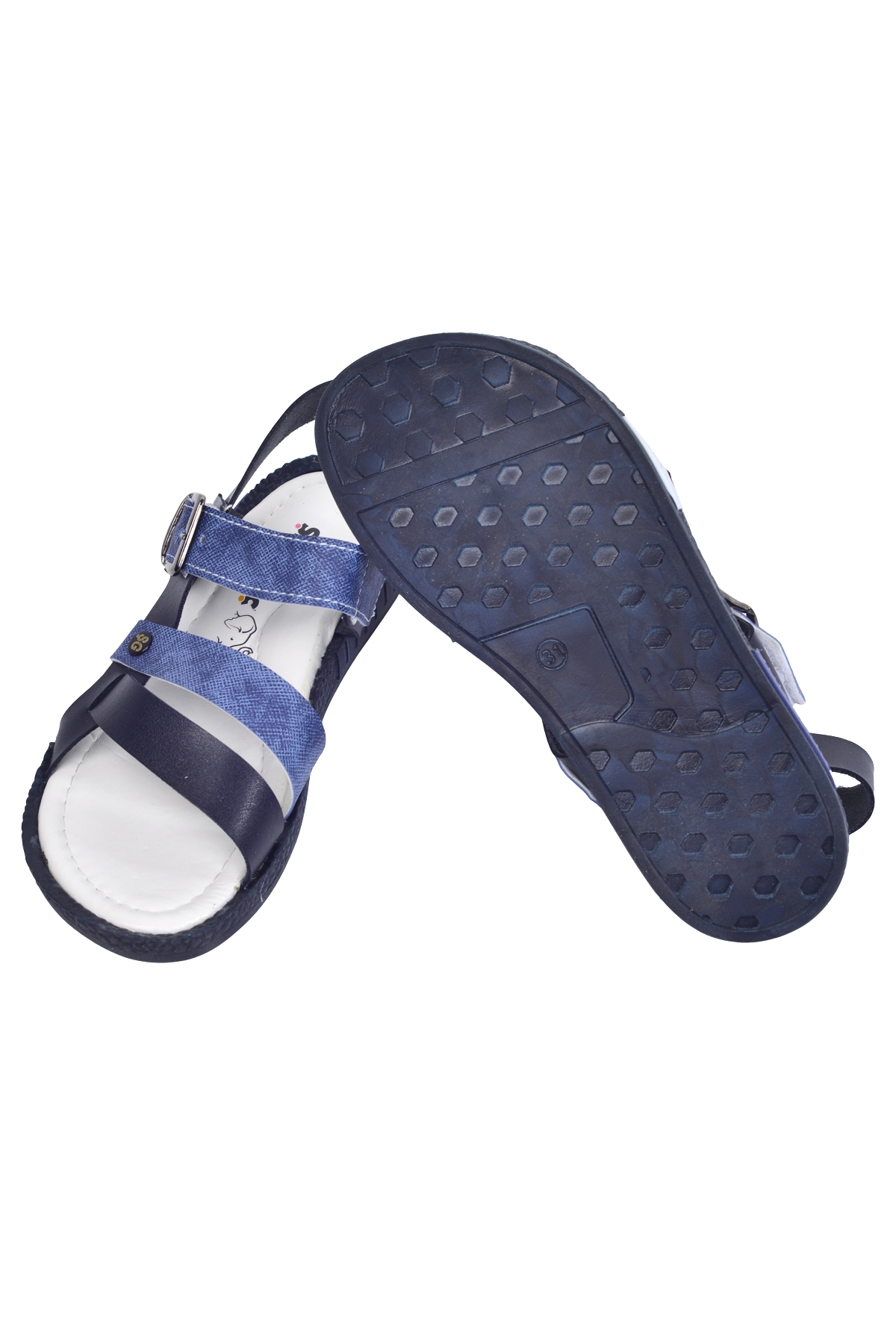 Erkek Çocuk Sandalet Şb 2517-26 Siyah-Mavi-Beyaz - Görsel 5