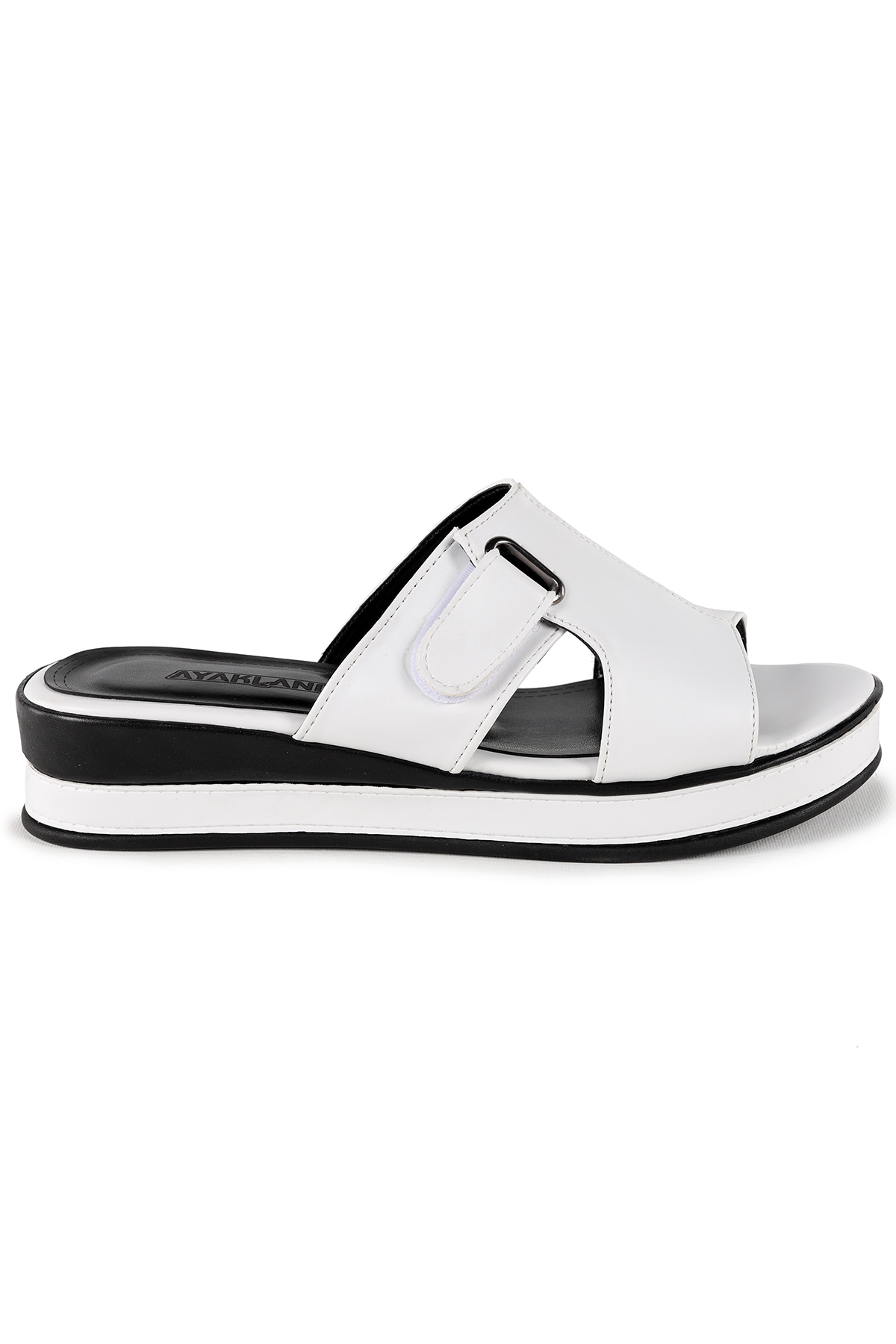 Cırtlı Günlük Kadın Terlik Plt 164 Beyaz - Görsel 5