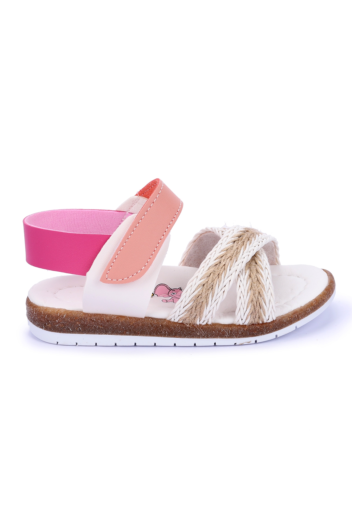 Kız Çocuk Bebe Sandalet Şb 2687-91 Beyaz - Fuşya