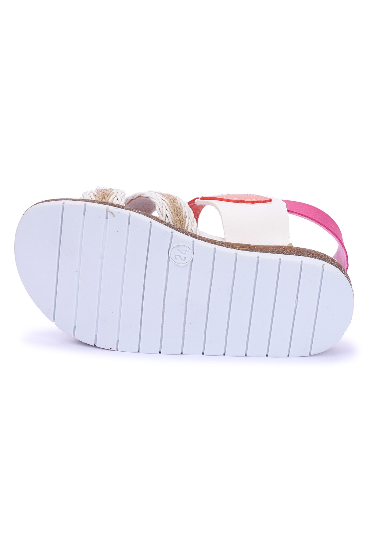 Kiko Kids Kiko Kids Kız Çocuk Bebe Sandalet Şb 2687-91 Beyaz - Fuşya Sandalet & Terlik | Flo Beyaz - 7. görsel