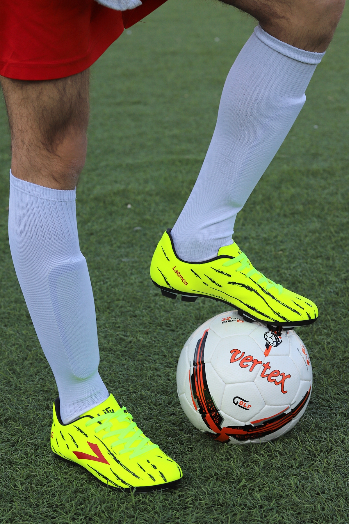 Lig Lig Latmos KM Krampon Çim Saha Erkek Futbol Ayakkabı Sarı Sneaker | Flo Sarı - 3. görsel