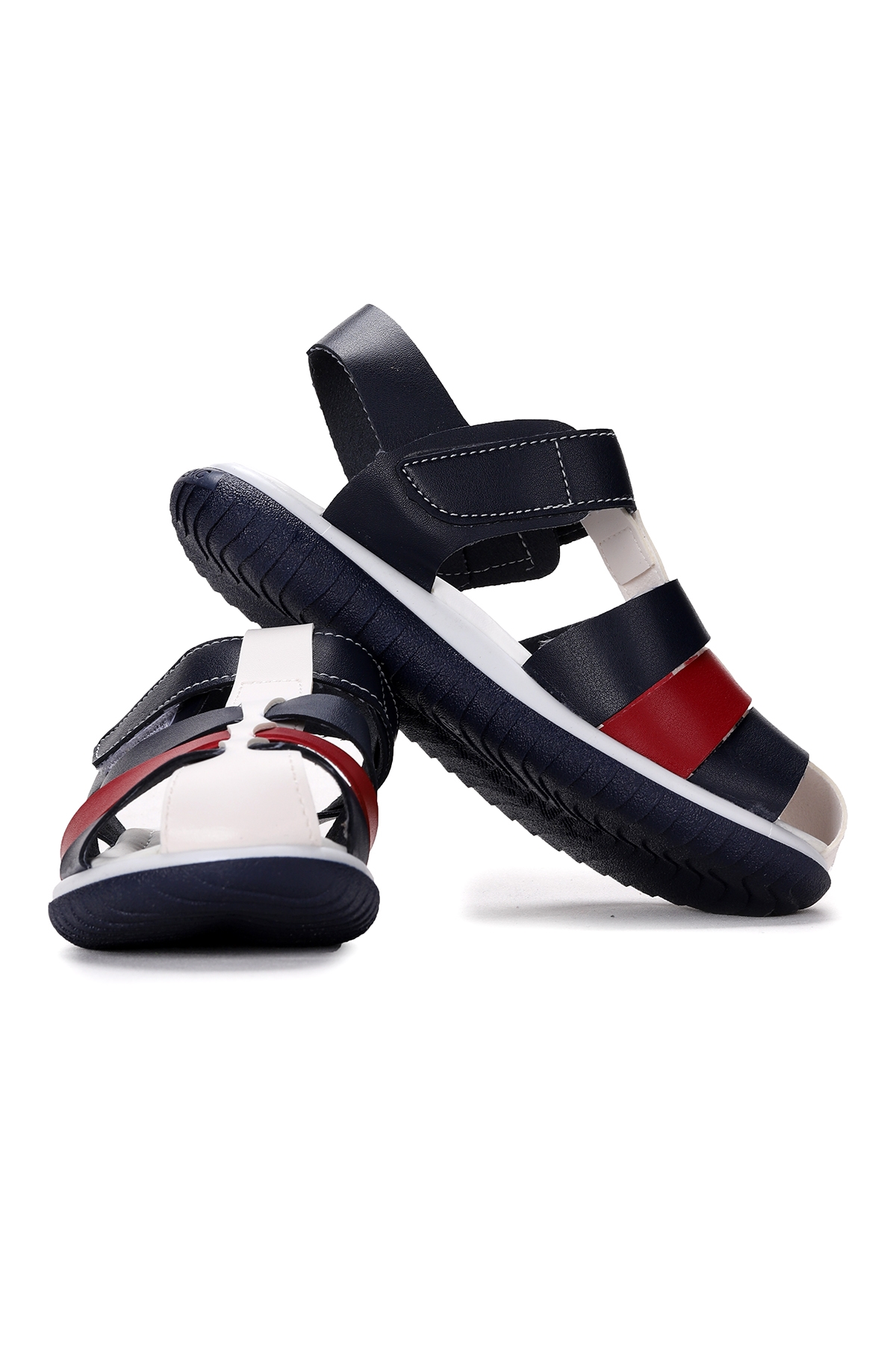 Erkek Çocuk Sandalet Şb 22479-287 Lacivert - Kırmızı - Görsel 5