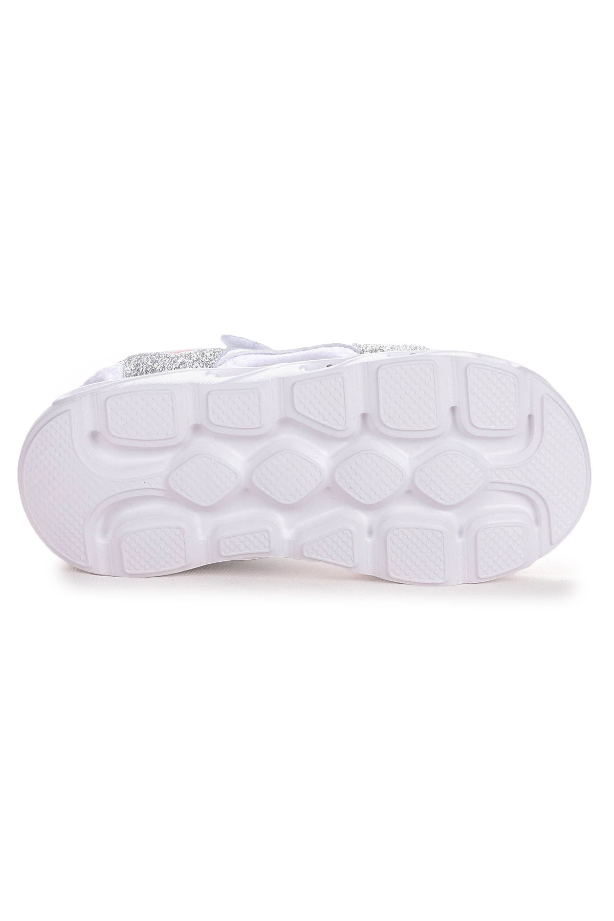 Kiko Kids Kiko Kids 102 Simli Işıklı Kız Çocuk Cırtlı Sandalet Ayakkabı Gümüş Sandalet & Terlik | Flo Gümüş - 6. görsel