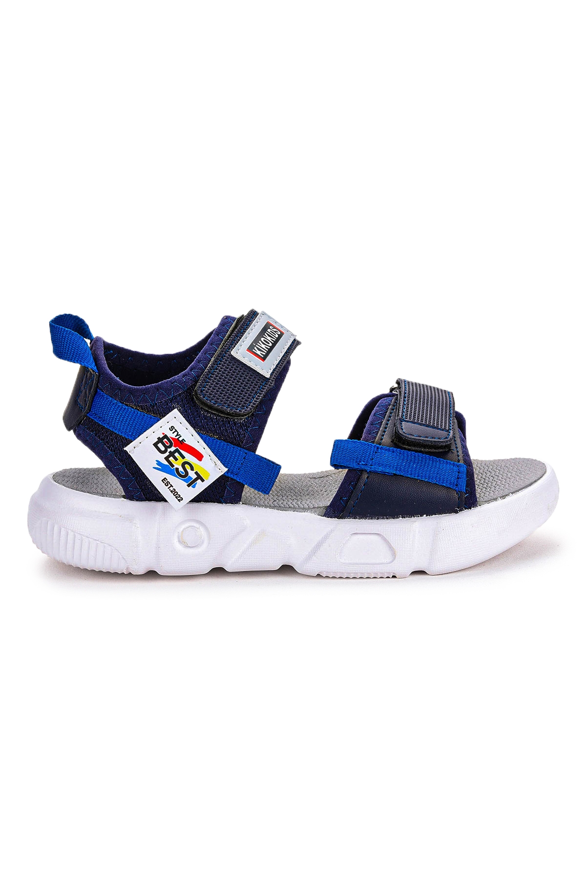 Cırtlı Yürüyüş Kız/Erkek Çocuk Sandalet 200 Lacivert - Saks - Görsel 2