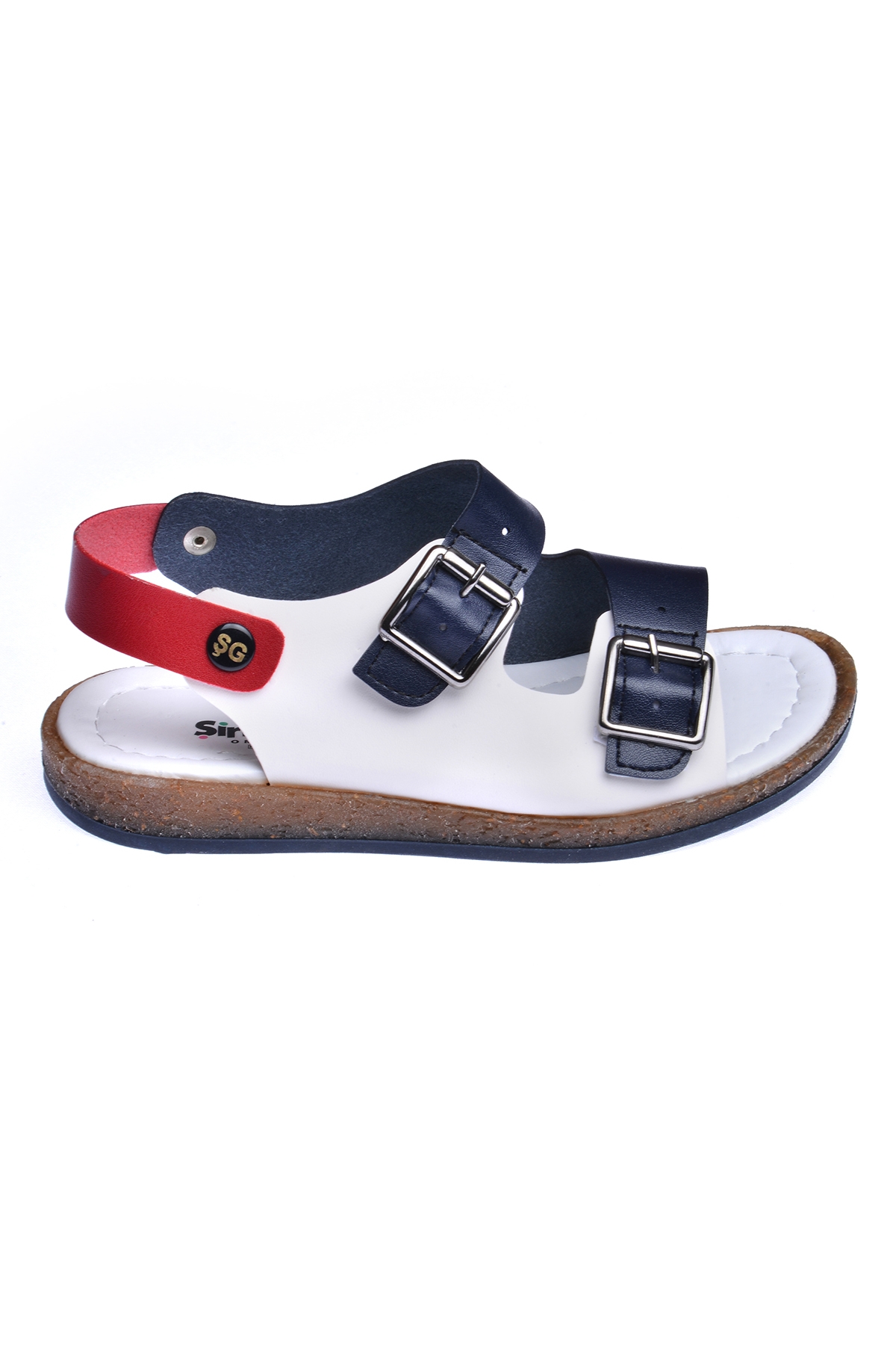Erkek Çocuk Sandalet Şb 2330-39 Beyaz Lacivert Kırmızı - Görsel 3
