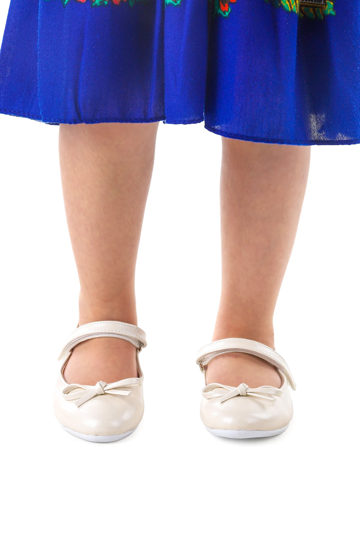 Barbe Cilt Fiyonklu Cırtlı Kız Çocuk Babet Ayakkabı Sedef - Görsel 4