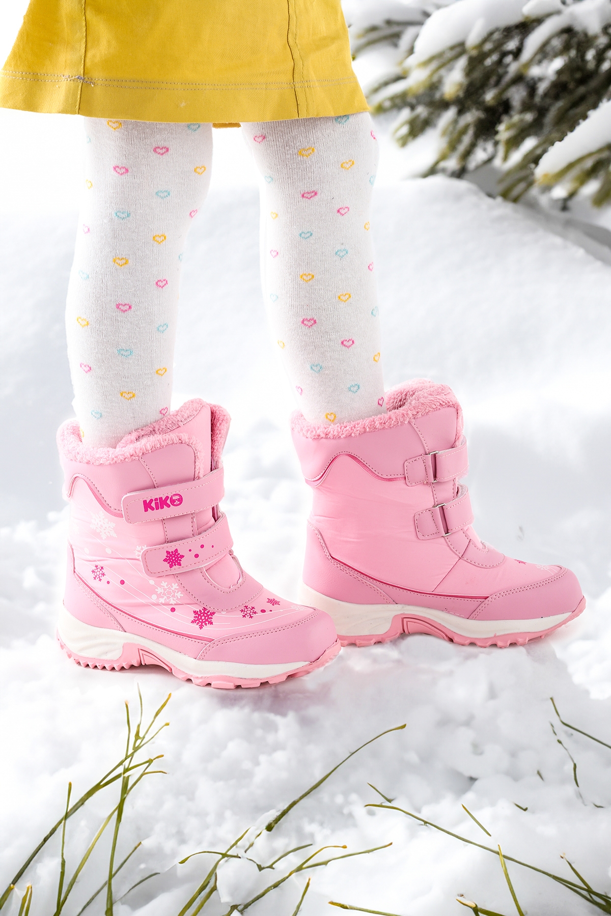 Kiko Kids Kiko Kids Kartanesi Cırtlı Kız Çocuk Kar Bot Soğuk Suya Dayanıklı Pembe | Flo Pembe - 3. görsel