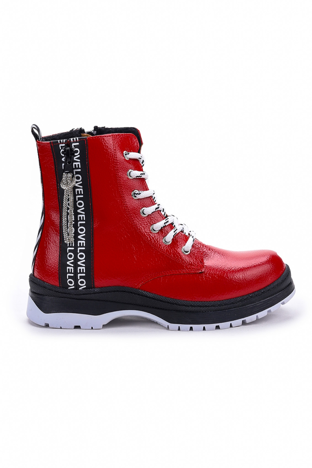 Love Çatlak Termo Taban Kız Çocuk Bot Kırmızı - Görsel 5