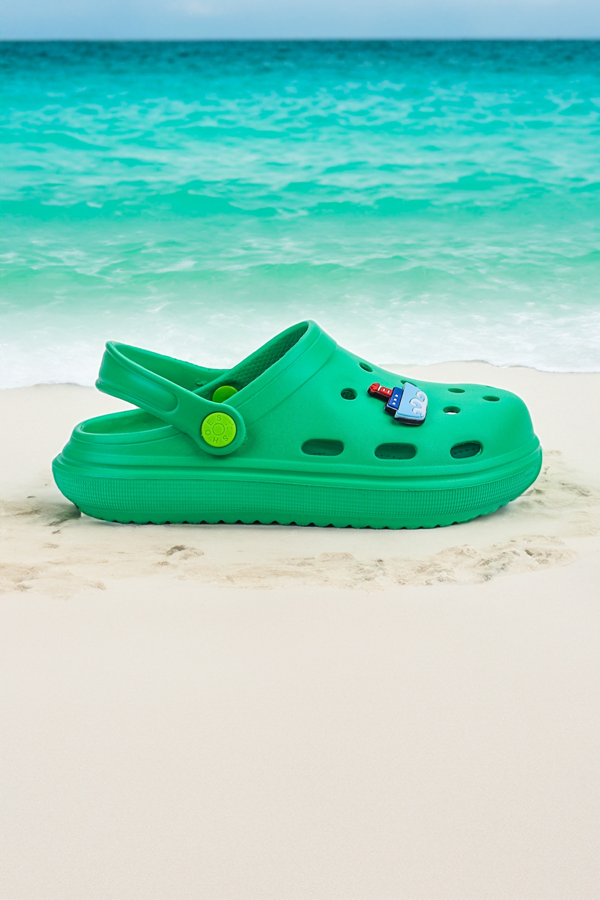 Bester Eva Plaj Havuz Okul Kreş Kız Çocuk Terlik Yeşil - Görsel 2